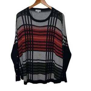 Artsy Teacher Unique Academia Oversized Dolman Knit Sweater Top Preppy Large